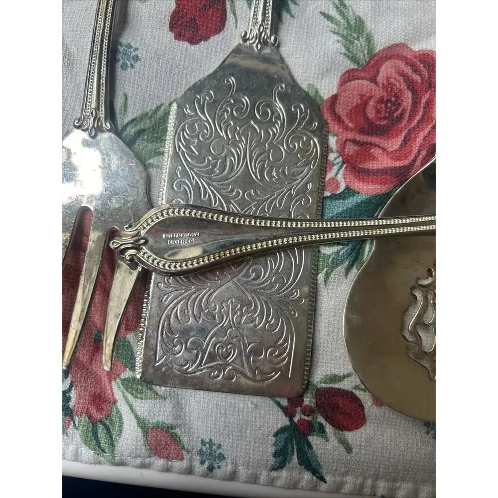 Vintage International Silver‎ Co Silver Plated 11 PC Serving Set